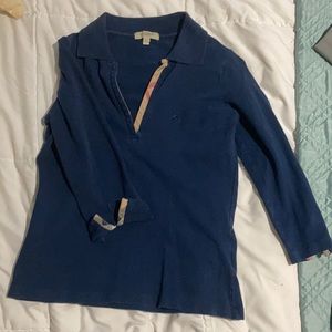 Burberry 3/4 sleeve shirt with details